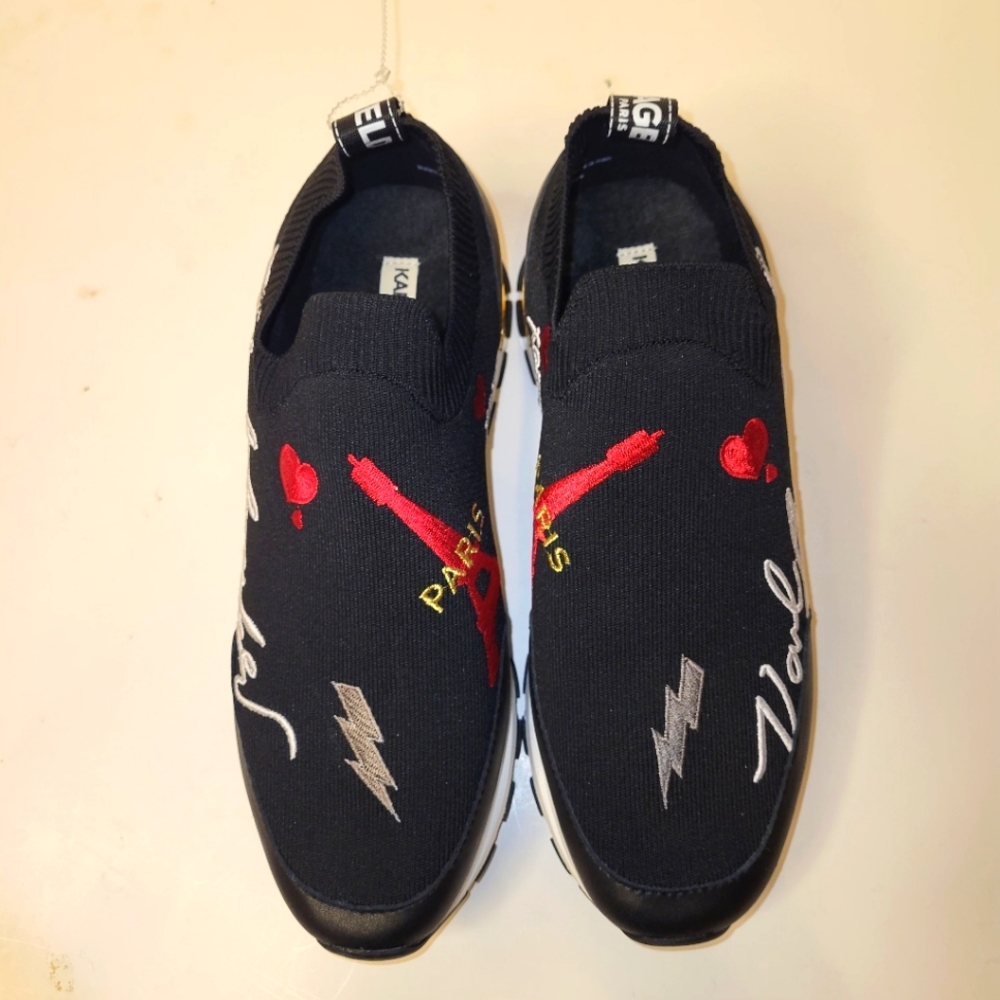 Karl Lagerfeld women's sneaker sz 9 blk